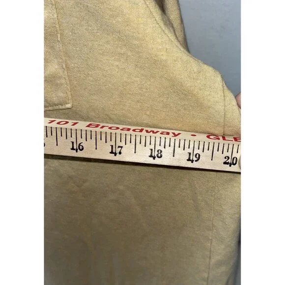 Patagonia Men’s Slim Fit Pocket Tee‎ Beige Organic Cotton Recycled Polyester-M - Picture 7 of 8